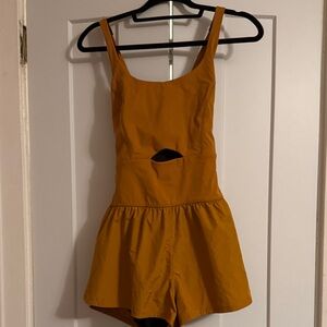 FP Movement Yellow Romper with Cutout Detail